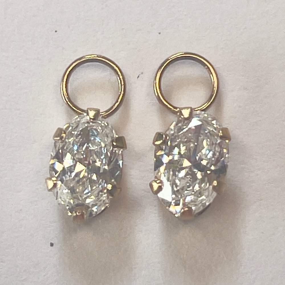 Solid 14k Gold Compose Earring Charms - Picture 2 of 12